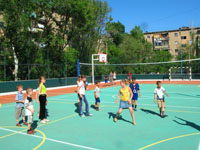 Открытие детской спортивной площадки в 10 микрорайоне, 2007 год
